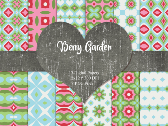 Berry Garden Scrapbook Paper