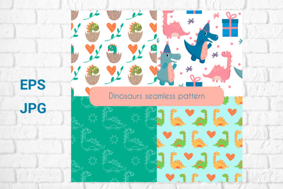 Dinosaurs Seamless Pattern: A Creative Resource for Designers and Enthusiasts