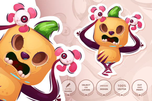 Discover the Horror Monster: A Unique and Versatile Design for Your Creative Projects
