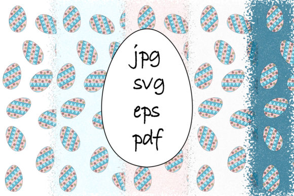 Easter Eggs Pattern - 5 Pack: A Creative Resource for Designers and Artists