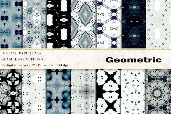 Geometric Digital Papers: A Versatile Design Resource for Creative Professionals