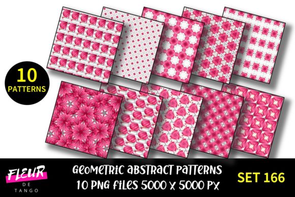 Geometric Pattern Digital Papers Set 166