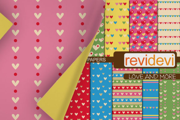 Heart Love Digital Papers: A Creative Resource for Modern Designers