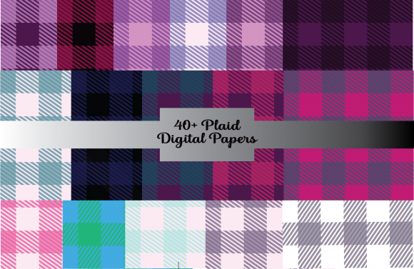 Plaid Digital Paper Backgrounds 40: A Versatile Collection for Every Creative Need