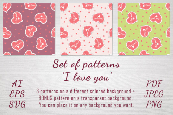 Seamless Pattern I Love You: A Versatile Design for Modern Creativity