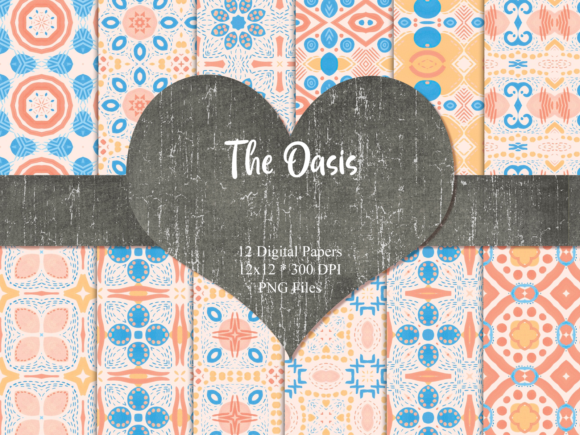 The Oasis Geometric Digital Papers