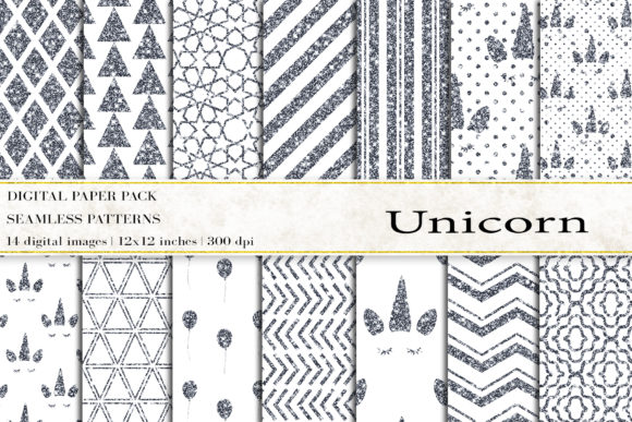 Unicorn Digital Papers: Enchanting Design Assets
