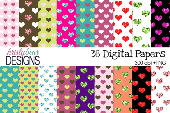 Valentine Heart Sublimation Pattern