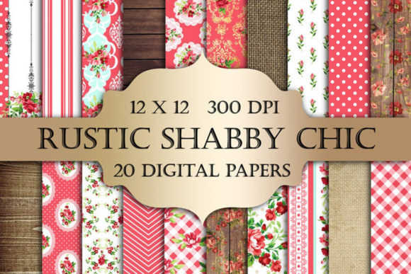 Valentines Rustic Shabby Chic Papers: A Unique Collection for Creative Projects