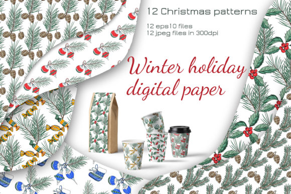Vector Christmas Digital Paper: A Creative Resource for Designers and Enthusiasts
