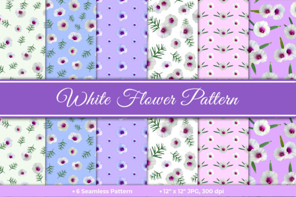 White Floral Seamless Pattern