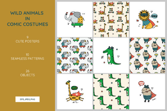 Wild Animals in Comic Costumes: A Creative Twist for Modern Designers